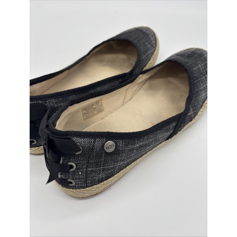 UGG Women's Flat  Canvas‎ Espadrille Slip Ons Size 7.5 - Picture 6 of 9